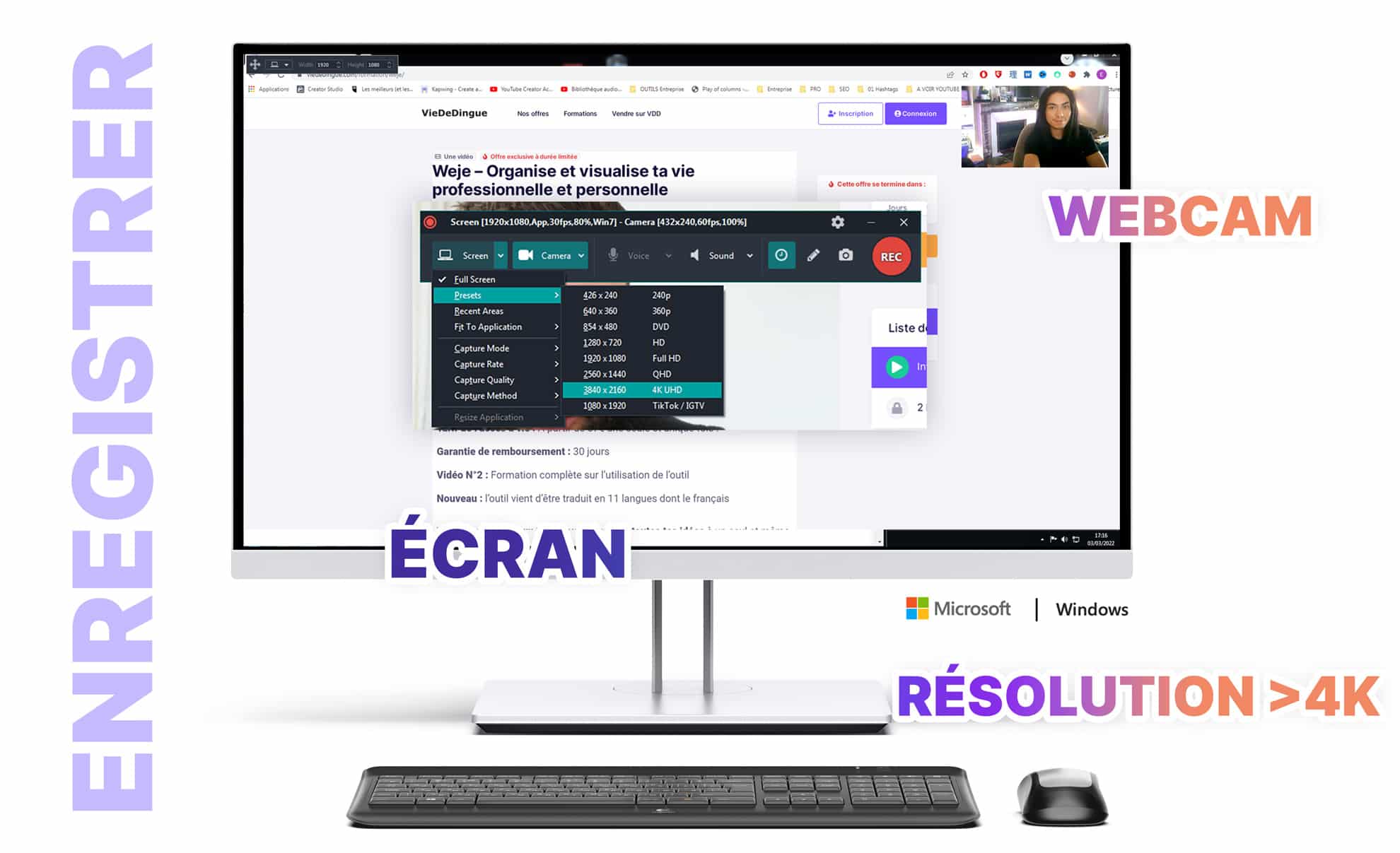 Screentovideo Enregistrer Son Cran Et Sa Webcam Et Cr Er Des Vid Os