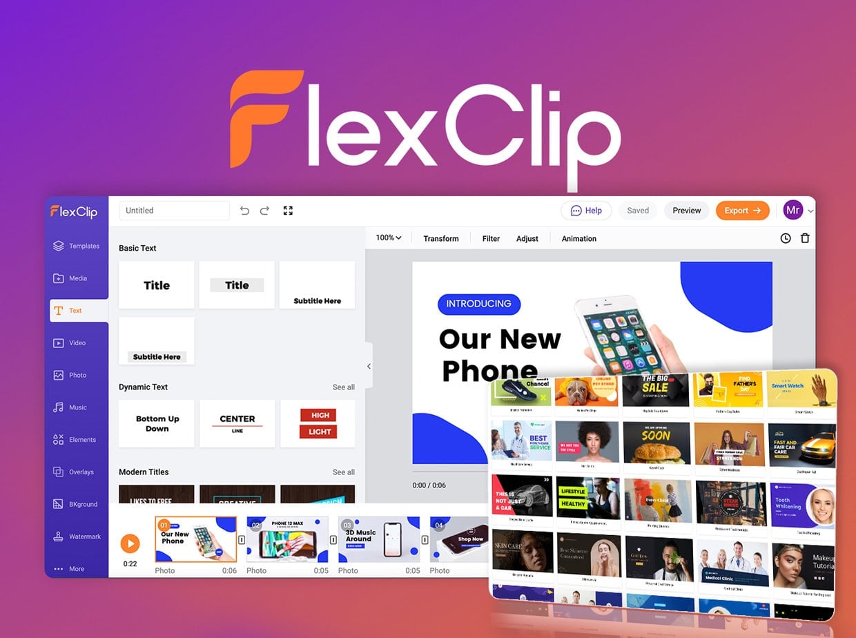 FlexClip Créer des vidéos incroyables facilement en quelques clics