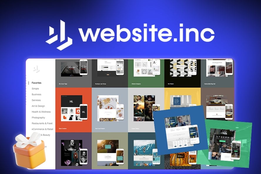 Website Inc – Création d’un site vitrine professionnel en quelques clics !