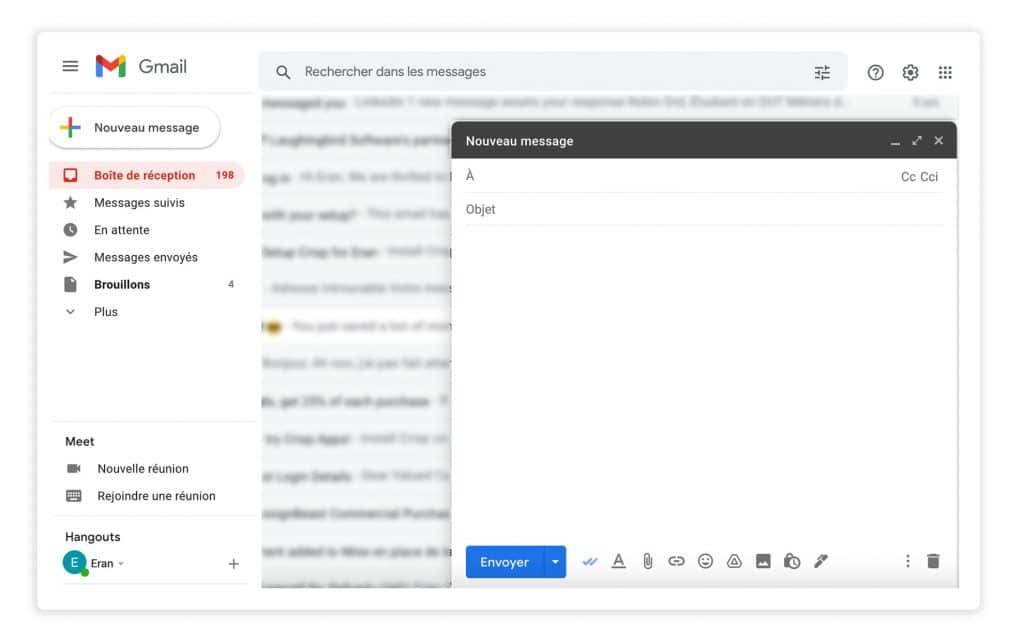 dans le mail précédant