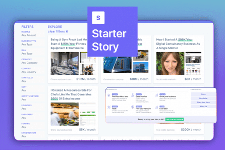 StarterStory – 8628 idées de business et 4818 études de cas