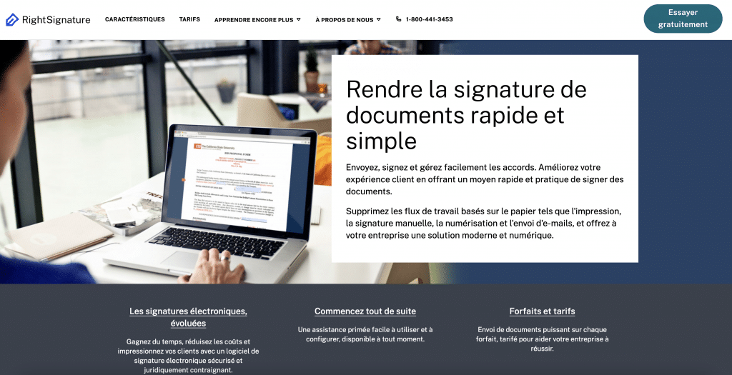 RightSignature - La meilleure solution pour une signature électronique ressemblant à une manuscrite