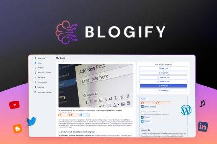 Blogify – Outil révolutionnaire pour créer des articles de blog optimisés !
